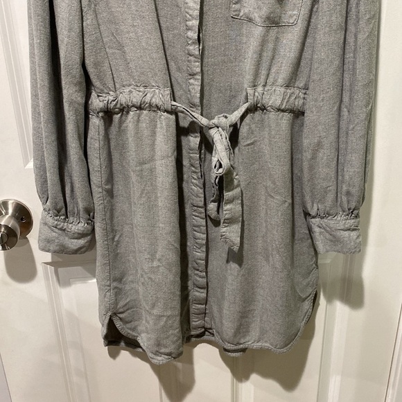 Target Soft Long Sleeve Shirt Dress - Picture 4 of 11
